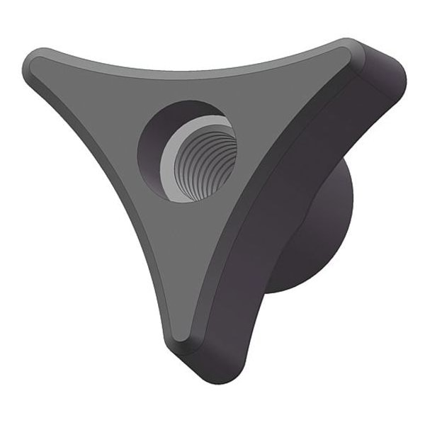 Innovative Components Three Prong Knob, 5/16-18 Thread Size, 1"L, Steel - GN5C----3P4--21