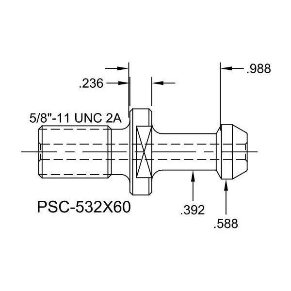 Tj Davies Co Coolant Through Retention Knob - PSC-532X60