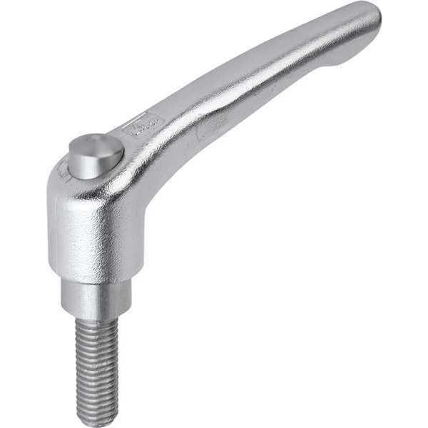Kipp Adjustable Handle With Protective Cap, Size: 2 5/16-18X20, Entirely Stainless Steel, Electropolished - K0124.92A3X20