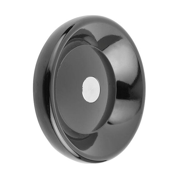 Kipp Disc Handwheel, Thermoset, Hub Steel, D1= 160 mm, Pilot Hole D2= 10 mm, Form: D, Without Grip - K0165.2160X10