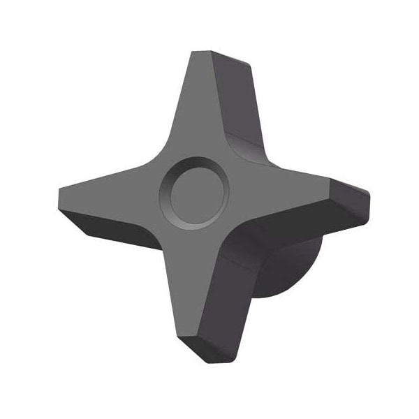 Innovative Components Four Prong Knob, 1/4-20 Thread Size, 1"L, Blind Tap, Steel - GN4C----4P4B-21