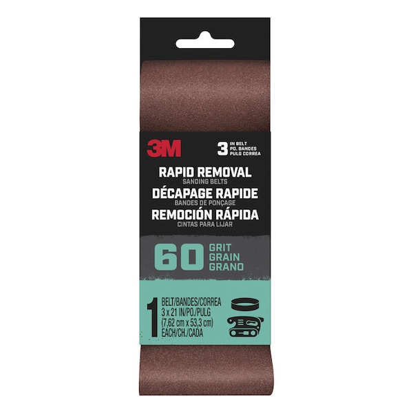 BANDA DE LIJA 3M 60G 3X21" 1PK - BANDA3X211PK60