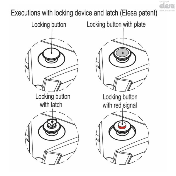 Elesa Three-arm handwheel, ETK.400+I.631 A-20-C4 - ETK.
