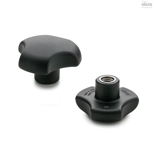 Elesa AISI 304 stainless steel boss, threaded hole, VTT.40-SST-5/16-18 - VTT-SST (INCH SIZES)