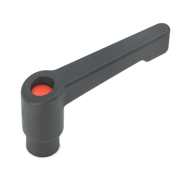 Morton Safety Adjustable Plastic Clamping Lever W/ 5/16in-18 Threaded Insert, 1.97in O'All Ht - SH-805