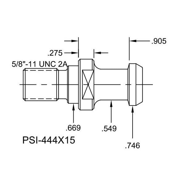 Tj Davies Co Solid Retention Knob - PSI-444X15