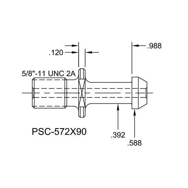 Tj Davies Co Coolant Through Retention Knob - PSC-572X90