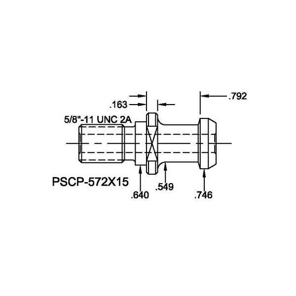 Tj Davies Co Coolant Through Retention Knob - PSCP-572X15