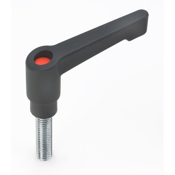 Morton Safety Adjustable Clamping Lever, 1/2in-13 Thread Size, 1.18in Long Threaded Stud - SH-833