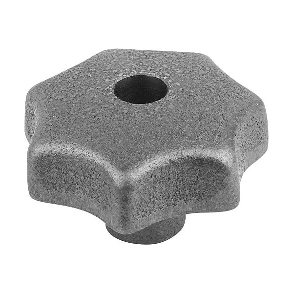 Kipp Star Grips gray cast iron DIN 6336, Style D, inch - K0151.4A3