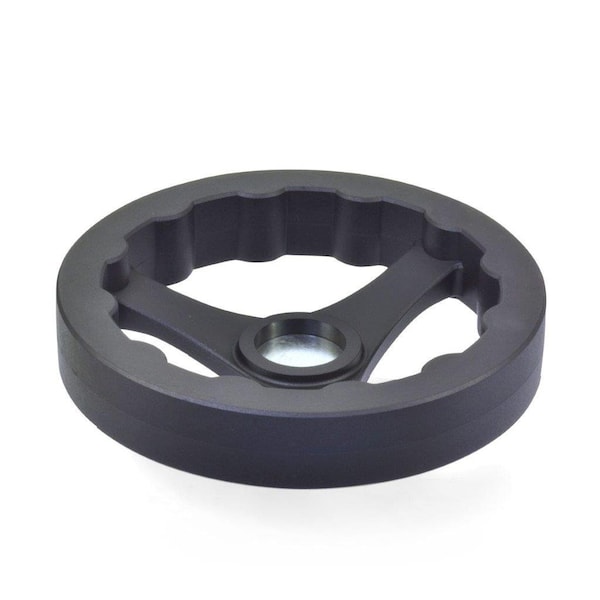 J.W. Winco V3Ra-100-P4-A 3 Spoked Handwheel Nylon - 6359005