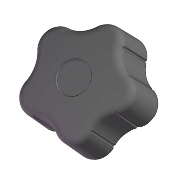 Innovative Components Soft Touch Star Knob, 1/4-20 Thread Size, 1-1/2" Dia., Blind Tap - GN4C----R3-BS21