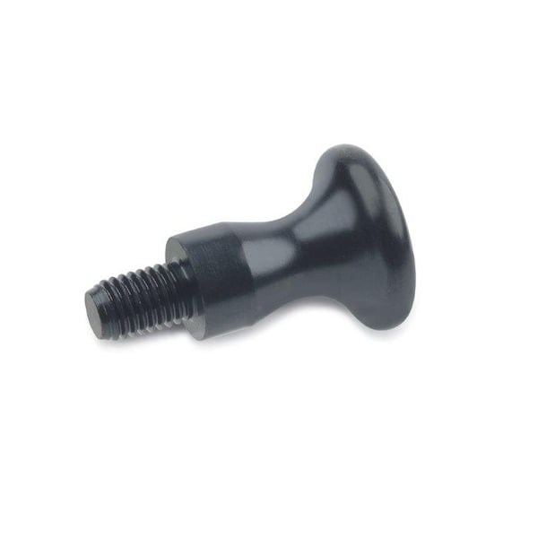 J.W. Winco GN75-25-M8-E Waist Shaped Knob, Steel - 8NB72/E
