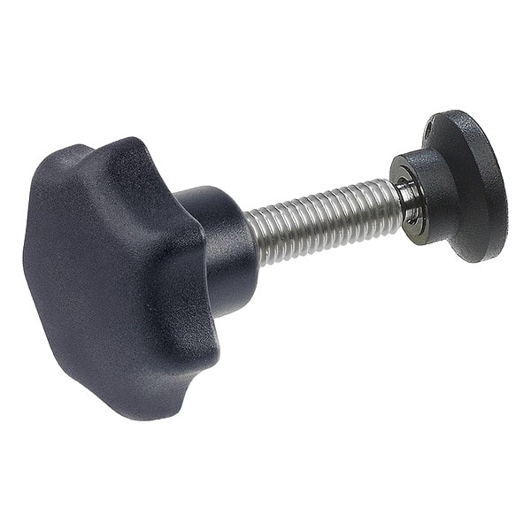 J.W. Winco Plastic Hand Knob with SS Stud - 6336.12-50-M10-55-32