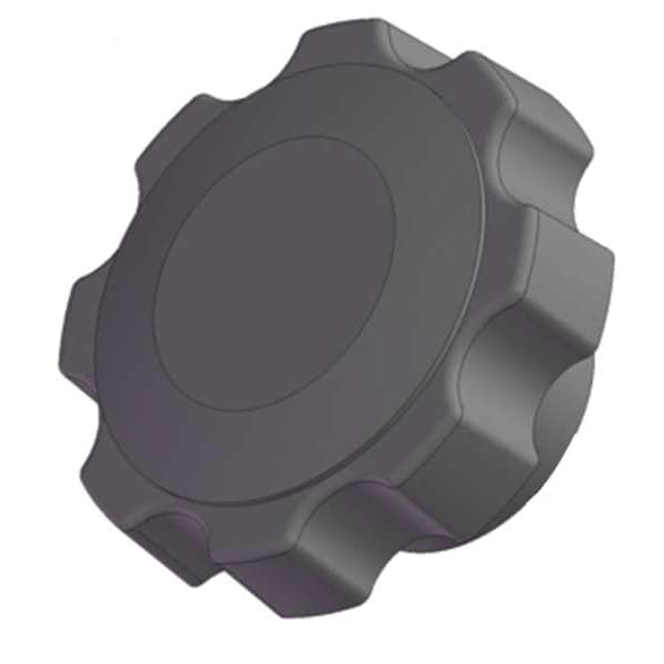 Innovative Components Fluted Knob, 3/8-16 Thread Size, 1.25"L, Blind Tap, Steel - GN6C----F6-B-21