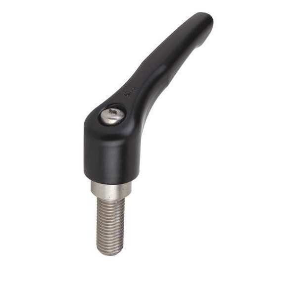 Kipp Adjustable Handle, Size: 0 8-32X15, Zinc Black Satin, Comp: Stainless Steel - K0123.0AE1X15