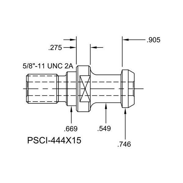 Tj Davies Co Coolant Through Retention Knob - PSCI-444X15