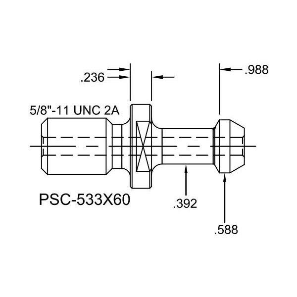 Tj Davies Co Coolant Through Retention Knob - PSC-533X60