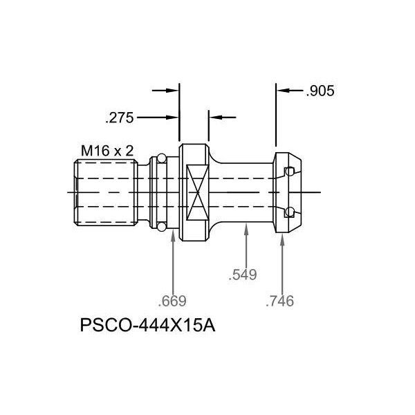 Tj Davies Co Coolant Through Retention Knob - PSCO-444X15A