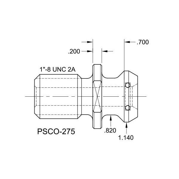 Tj Davies Co Coolant Through Retention Knob - PSCO-275