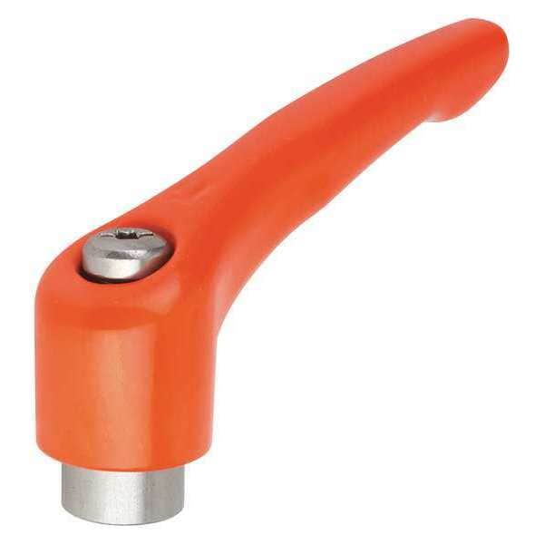 Kipp Adjustable Handle, Size: 2 M06, Zinc Orange RAL 2004, Comp: Stainless Steel - K0123.2062