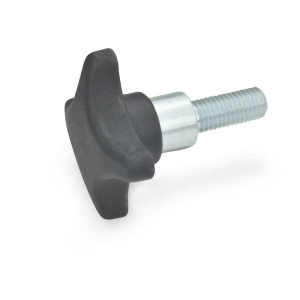 J.W. Winco GN6335.4-TE-50-M10-35 Star Knob, Threaded Stud - 6335.4-TE-50-M10-35