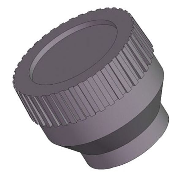 Innovative Components Knurled Knob, 10-24 Thread Size, 1/2"L, Zinc Plated - GN04----K2-L-21