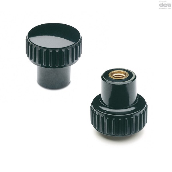 Elesa Brass boss, threaded hole, B.259/20 B-M5 - B.259-B