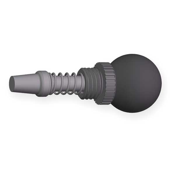 Innovative Components Pop Pin Weld On Barrel, 1/2" Tip Dia., 0.610"L, Ball Knob - GI1/2T1.5-B--B3