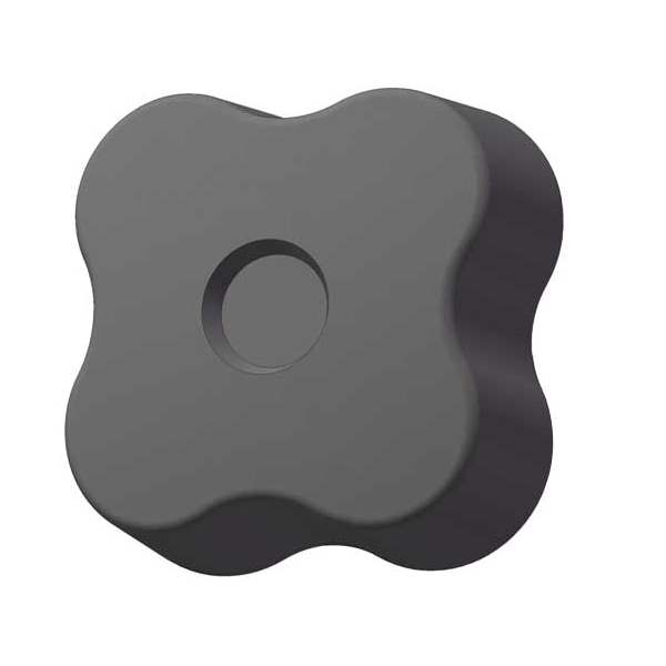 Innovative Components Soft Touch Four Lobe Knob, 3/8-16 Thread Size, 1"L, Steel - GN6C----4S5BS21