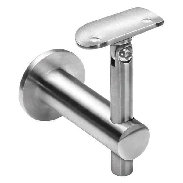 Lavi Industries Adjustable Round Bracket, 3", Stainless Steel - 49-309/1H