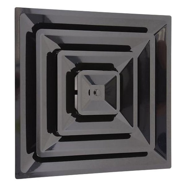 Havaco Technologies Havaco Technologies HT-2X2-SPL-10-BK Quick Connect 2 X 2 ft. Black Plastic Supply Drop In with 10 in. Boot - HT-2X2-SPL-10-BK