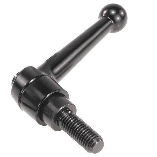 Kipp Adjustable Handle, Size: 5 M16X60 Zinc, Black Satin, Comp: Steel - K0116.5161X60