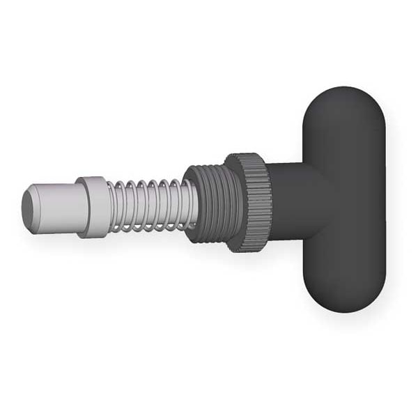 Innovative Components Pop Pin Weld On Barrel, 1/2" Tip Dia., 0.560"L, Rounded T-Knob - GI1/2S1.5-B-TR6
