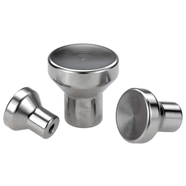 Kipp Mushroom Knob, Stainless Steel 1.4305, Size: 2, D= M06, D1= 25 mm, Electropolished - K0250.206