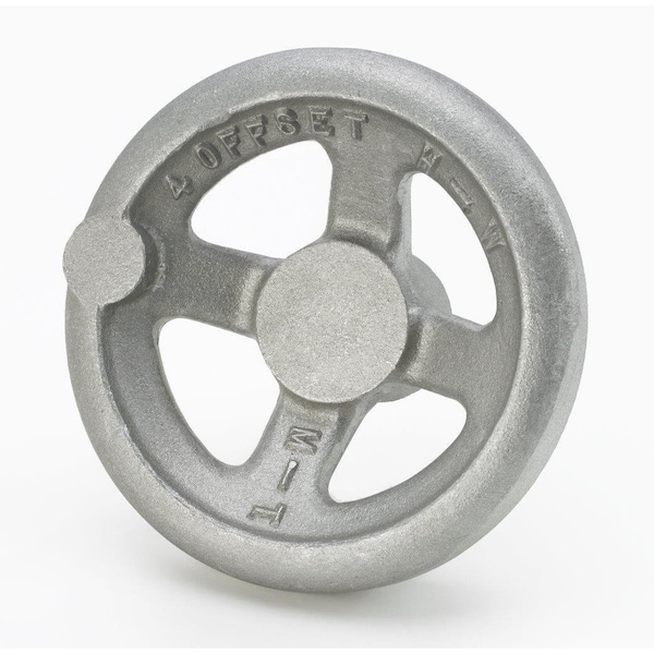 Morton Spoked Offset/Dished Type Aluminum Hand Wheel Without Handle, 6in Diameter, 1-5/8in Solid Hub - OHW-6A