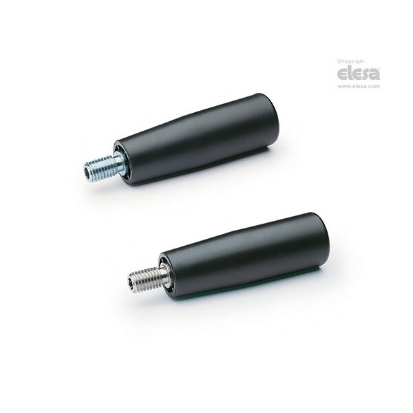 Elesa Cylindrical revolving handles, I.601/90+x-M12 - I.601+X