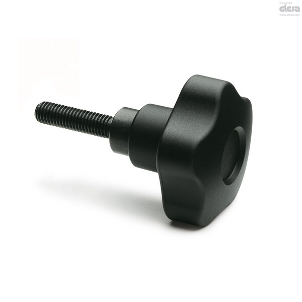 Elesa Black-oxide steel threaded screw, VCTS-Z-50 p-1/2-13-126 - VCTS-Z-P (INCH SIZES)