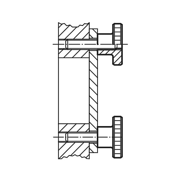 Kipp Knurled nuts high style steel and stainless steel, DIN 466 - K0143.12