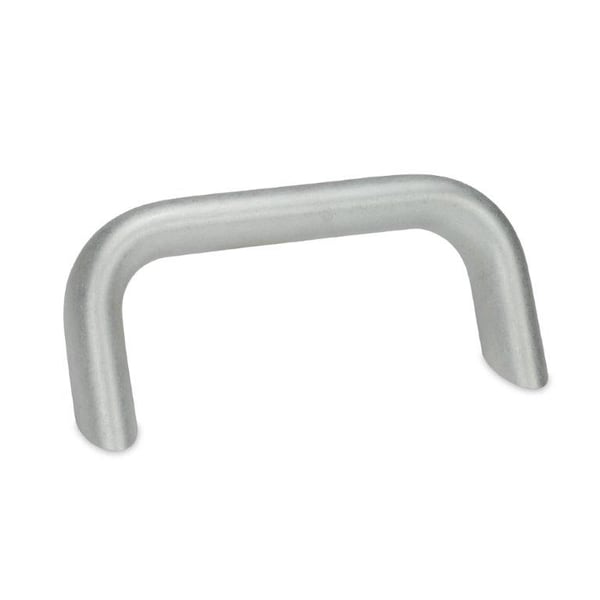 J.W. Winco GN565.2-26-128-A-BL Angled Cabinet U-Handle - 565.2-26-128-A-BL