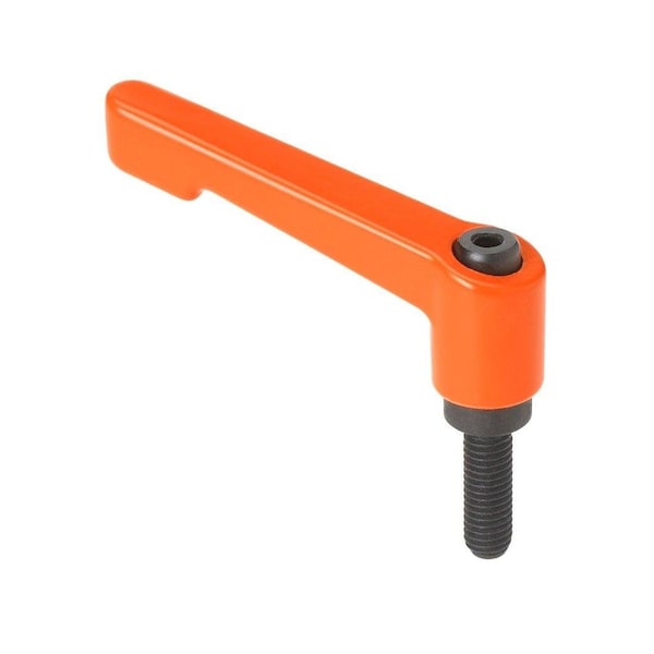 Morton Orange Metric Die-Cast Handle, M8 X 1.25, 25 mm Stud Length, 65 mm Handle Length - MH-410-OR