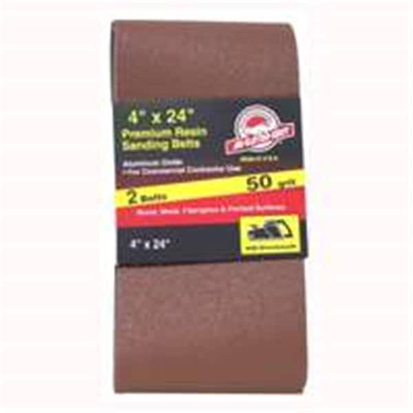 Banda de Óxido de Aluminio Gator Finishing 3187 de 4 x 24 pulgadas, grano 50 - 3749249