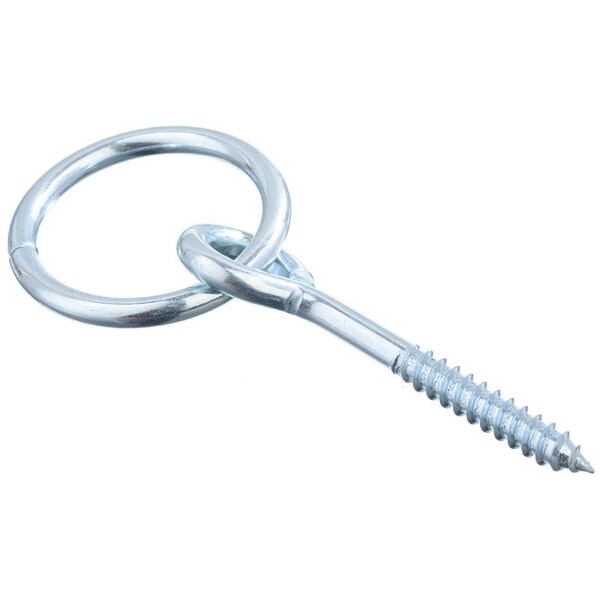 Hampton Hampton Large Zinc-Plated Silver Steel 3-5/8 in. L Rings w/Screw Eyes 350 lb 1 pk - 02-3975-420