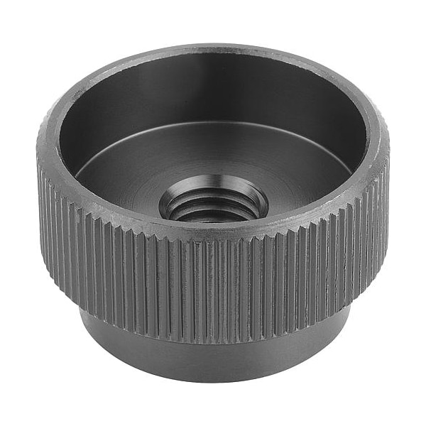 Kipp Knurled Knobs in steel or stainless steel, DIN 6303, inch - K0137.1A4