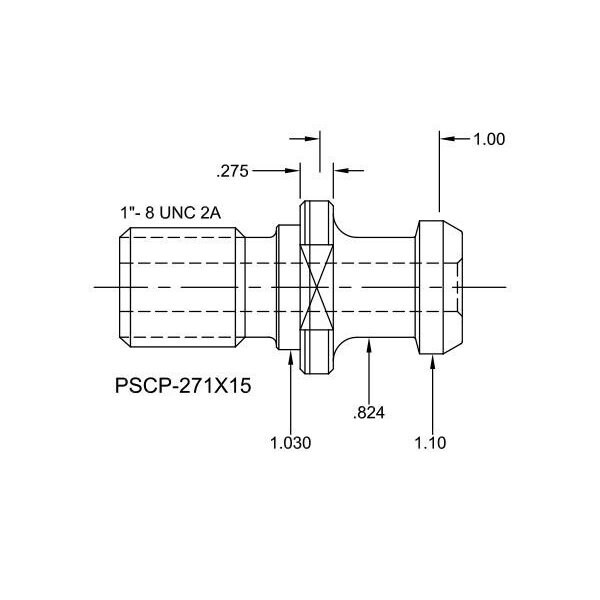 Tj Davies Co Coolant Through Retention Knob - PSCP-271X15