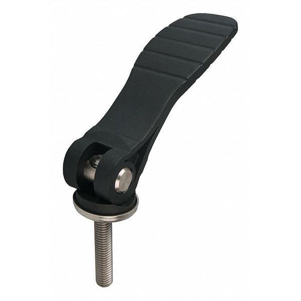 Kipp Cam Lever Adjustable, Black Plastic, Steel Components, Size: 2 3/8-16X50, A=100, B=33 - K2127.25211A4X50