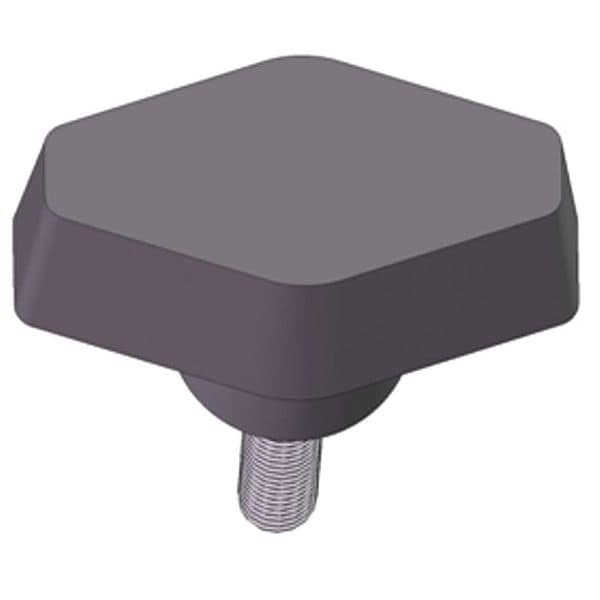 Innovative Components T Knob with Screw, 1/4-20 Thread Size, 0.50"L, Steel - GN4C0500T1---21