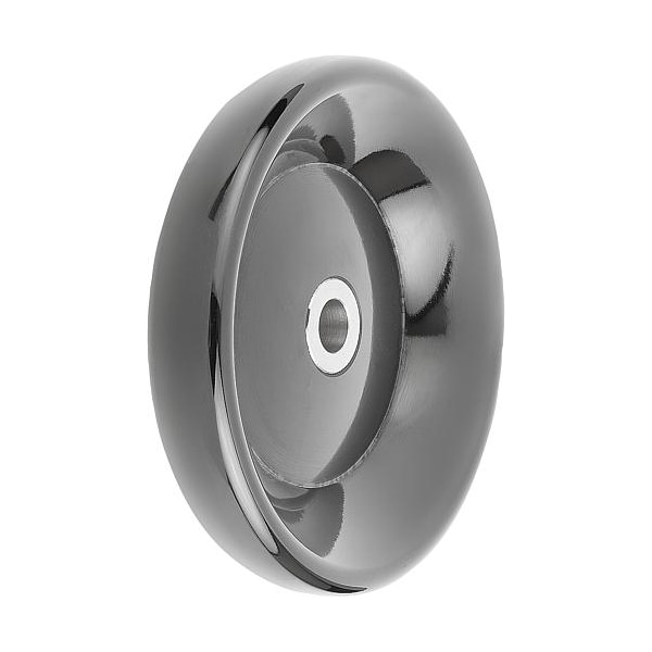 Kipp Disc Handwheel, Thermoset, Hub SS, D1= 160 mm, Pilot Bore D2= 0.625", Size: 4, Form: E, Without Grip - K0165.3160XCQ