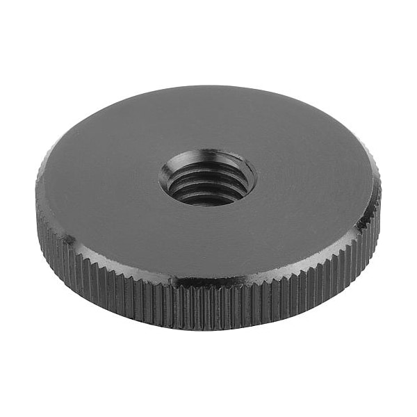 Kipp Knurled nuts flat steel and stainless steel, DIN 467 - K0144.12