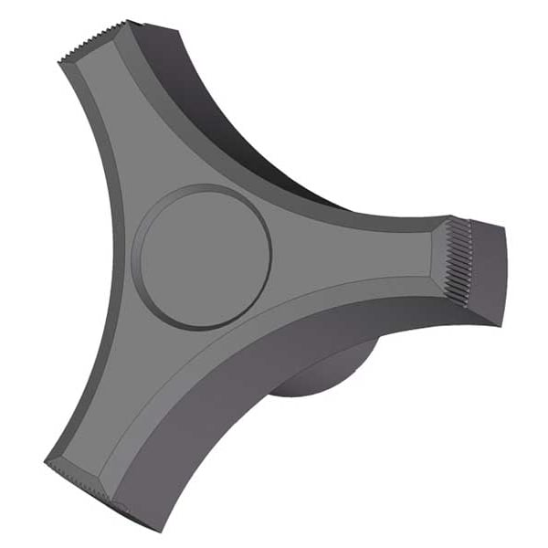 Innovative Components Three Prong Knob, 1/4-20 Thread Size, 1.125"L, Steel - GN4C----RT5B-21